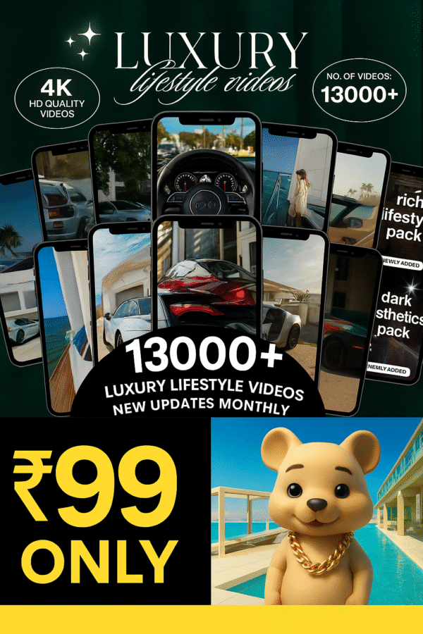 13000 Viral Luxury Rich Lifestyle Reels Bundle